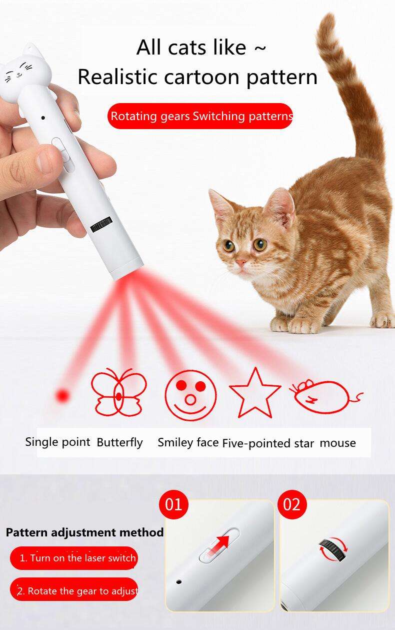 USB-Laser Katzenspielzeug mit Projektion