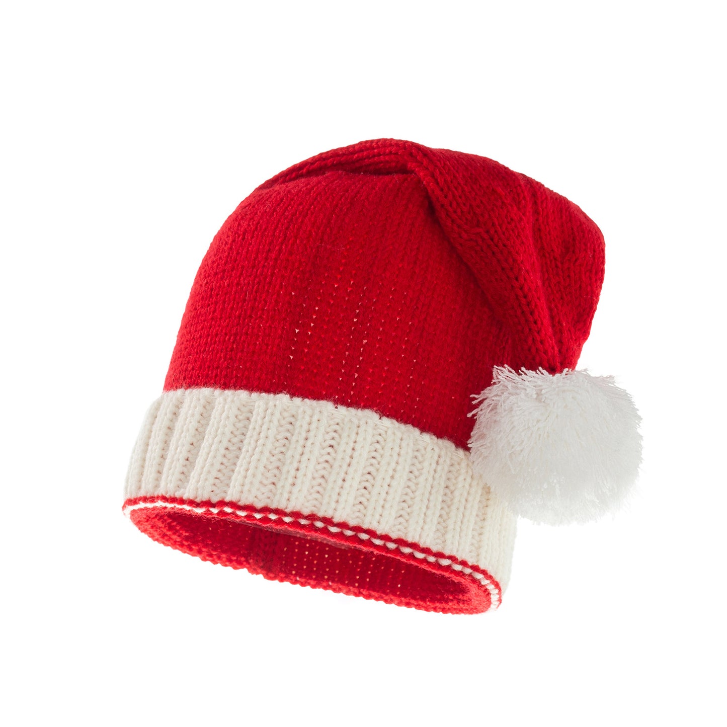 Eltern-Kind Strickmützen mit Fellbommel - Winterlich
