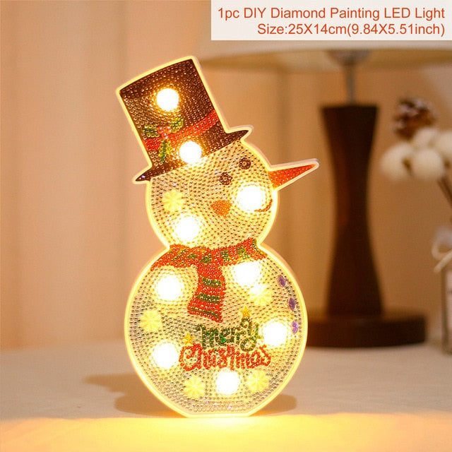 LED Weihnachtsbaum & Schneemann - Weihnachtsdekor für Zuhause