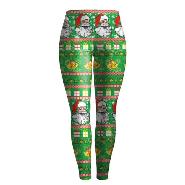 Frauen Weihnachtsleggings - Festlich & Bequem