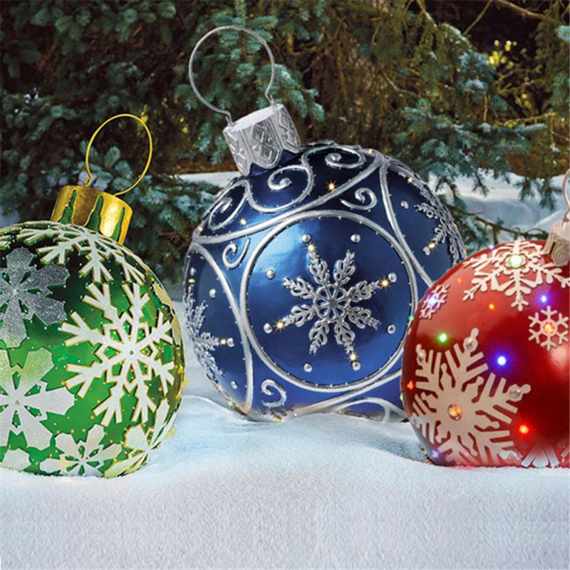 Weihnachtsdekorationsball, 60cm, Aufblasbar, Outdoor PVC