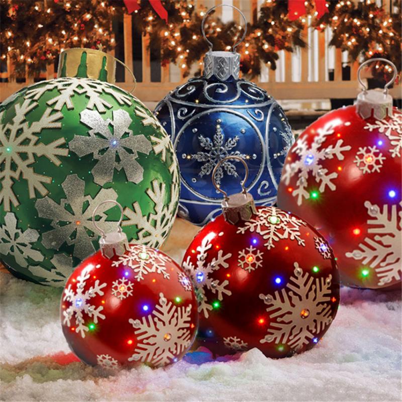 Weihnachtsdekorationsball, 60cm, Aufblasbar, Outdoor PVC